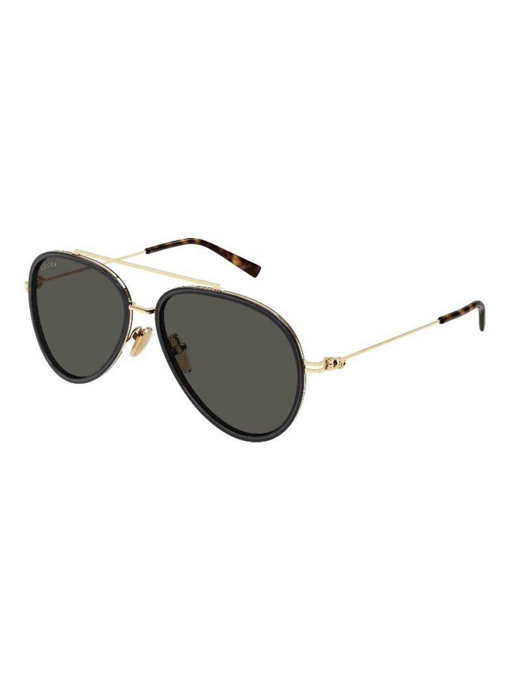 New Gucci Men's Sunglasses Grey Lens Injected Frame GG1981S 001 56
